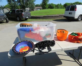 Lot 228. Tote full of Halloween items