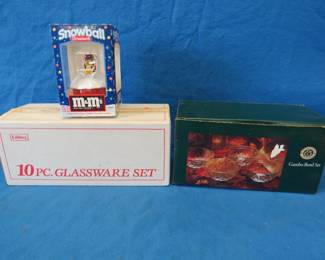 Lot 139. Christmas glassware and an ornament