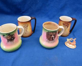 Lot 141. Four old mugs