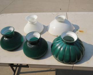 Lot 268. Five lamp shades