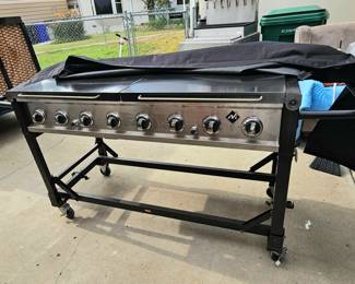 Propane gas grill.