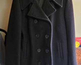 Men's peacoat.