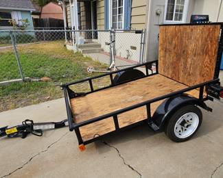 Utility trailer.