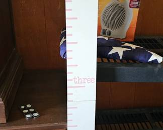 Princess themed growth chart.