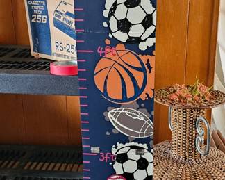 Sports-themed growth chart.