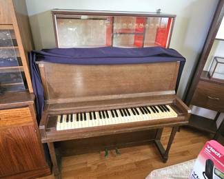 Upright piano.