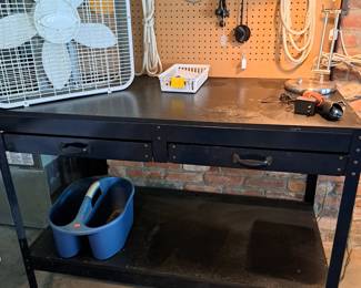 FINE WORK BENCH WITH ELECTRIC OUTLET