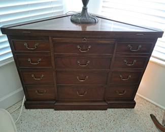 UNIQUE CORNER CABINET THAT FOLDS DOWN IN FRONT