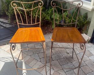 PAIR OF INTERESTING STOOLS