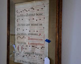 HYMNAL PAGE IN LATIN