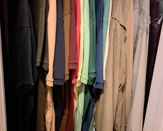 MENS CLOTHING, POLO SHIRETS, SEASONAL JACKETS, LEATHER BOMBER TYPE JACKET 