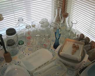 Vintage Milk Bottles, Naked Lady Salt n Pepper Shaker