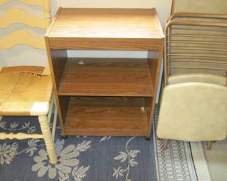 Small rolling storage shelf