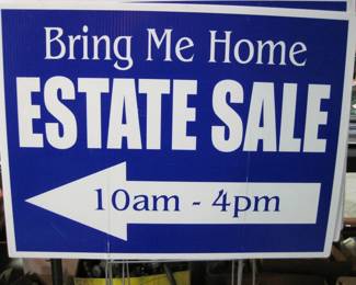 Look for the Blue and White signs.