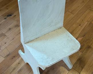 Vintage Child's Step Stool Chair