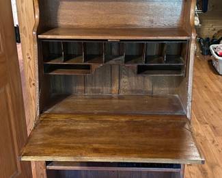 Antique Drop-Front Secretary Desk