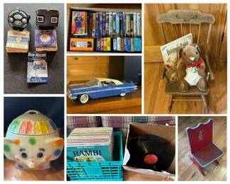 Rome Estate Sale - Vintage Children Toys, Records, Furniture, Movies and more