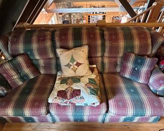 Vintage Plaid Couch