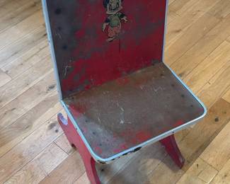Vintage DIsney - Mickey Child's Step Stool Chair