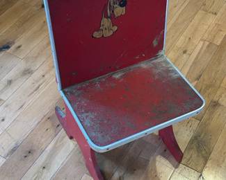 Vintage DIsney - Pluto Child's Step Stool Chair