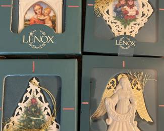 Lenox Christmas ornaments