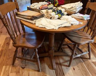 Cute little wood dining table