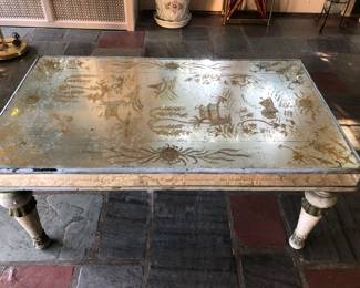 Cool Italianate mirrored table