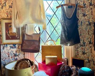 Vintage hats and accessories.