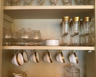 Minton Buckingham gold & white china 