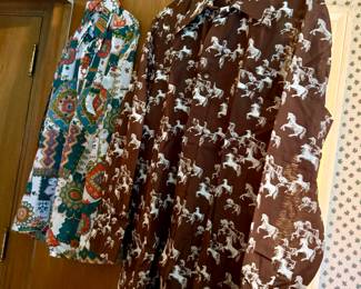 A collection of men’s shirts 1960-1980s.