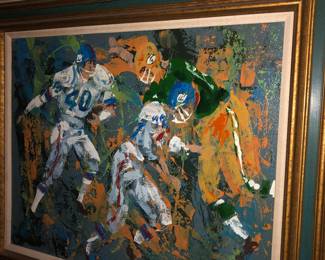 Martin Engstrom Football painting 1970