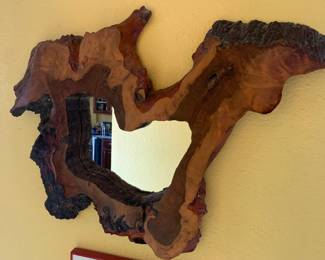 Large Burlwood Mirror