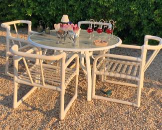 Tubular Patio Table and Chairs