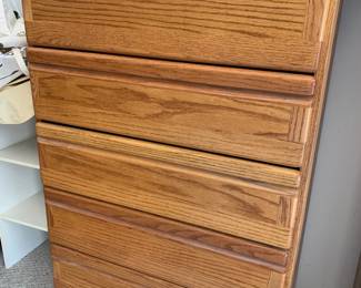 Five Drawer Oak Chest of Drawers
