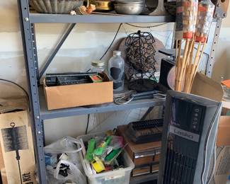Assorted Vintage Appliances and Irrigation Supplies