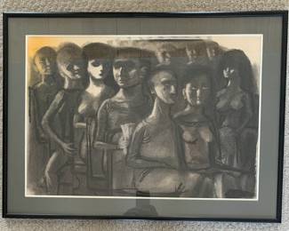 Unsigned Black and White Print