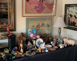 Collection of Travel Items and Animals