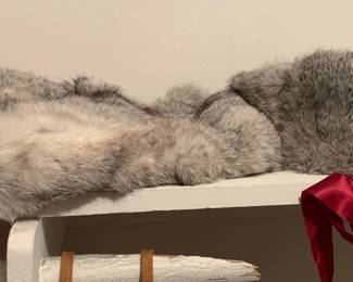 Vintage Fur Muff and Hat