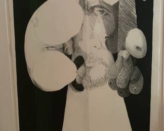1960s Connor Everts "Sodom & Gomorrah" Pen and Ink Signed Original