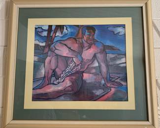 "Warrior with Flowers" 1991 Douglas Simonson AP (also Available "Rough Rider" 1993 AP