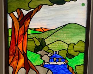 Leaded glass window