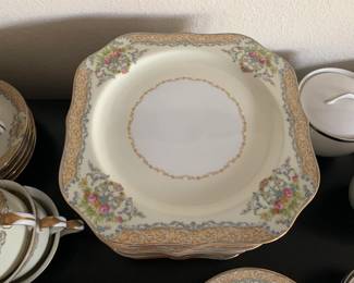 Vintage Noritake China, Service for 12. Pictured are the Cake Plates