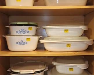2 Different Sets of Vintage Corningware Dishes