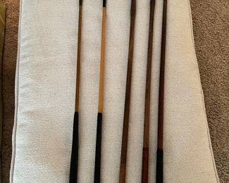 Antique golf clubs