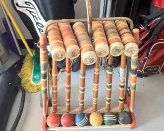 Vintage croquet set