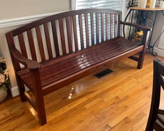 Wood bench