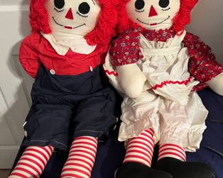 Large Raggedy Ann and Andy