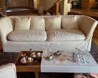 Sofa Sterling Silver and Candleholders
