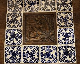 TIle Top Folk Art Table