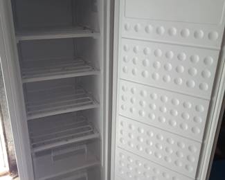 Perfect size freezer for a small space. Frost free. Like new.